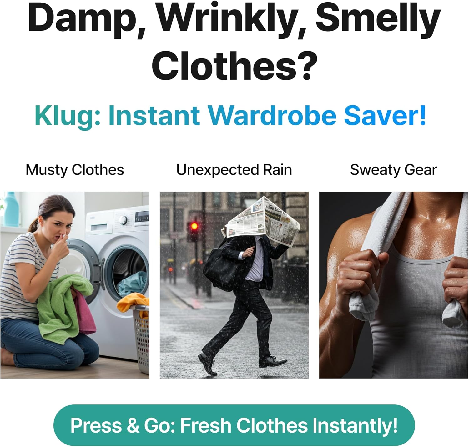 Klug Portable Dryer, 2-in-1 Clothes & Shoe Dryer, for Boot, Sneakers, Work Boots, Swimwear, Winter Wear, Silent, Extendable, Auto Timer, Dries Shoes in 30 Minutes