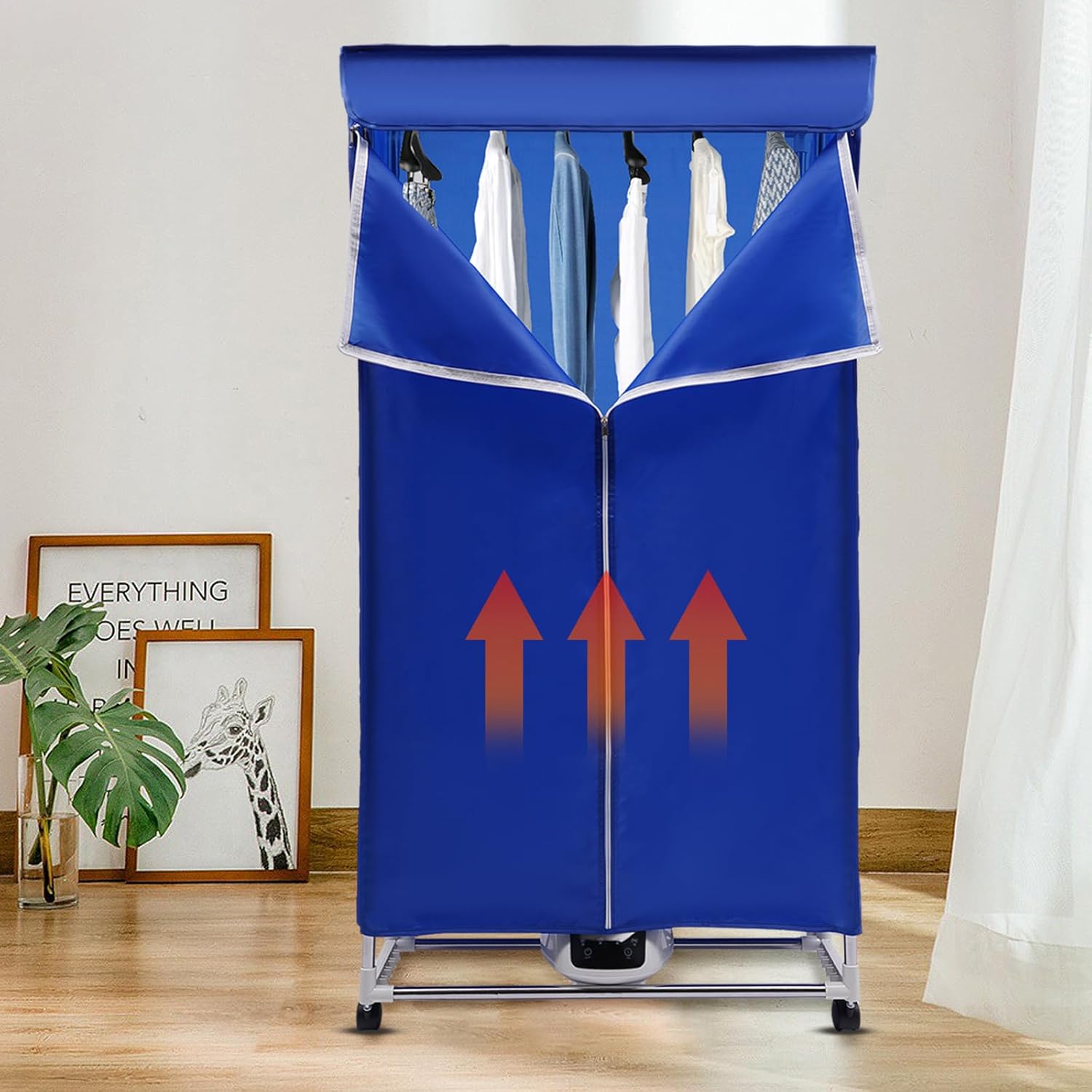 Electric Clothes Dryer Portable Mini Dryer Machine Clothes Quick Heater 1200W