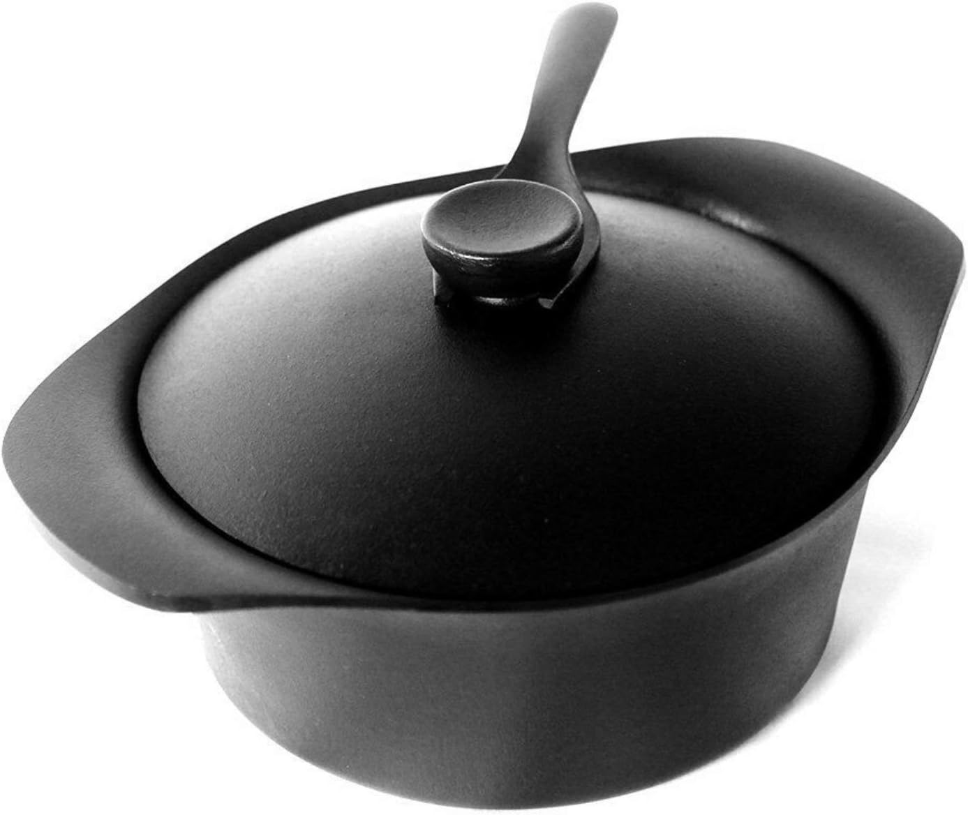 Sori Yanagi Nambu Ironware Deep Iron Pot Combining Simple Design and High Practicality, Made in Japan, Iron Lid and Handle Included, Induction Compatible
