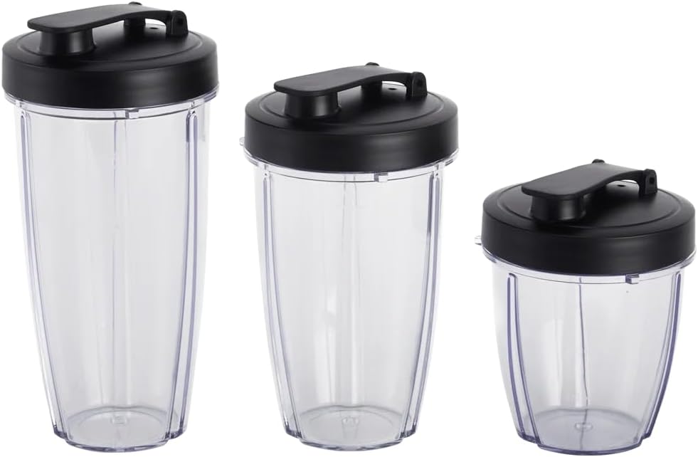 10-Piece Personal Blender Set, 300W High-Speed Blender with 3 Jars (10oz, 16oz, 18oz), Stainless Steel Blades, Travel Lids, Portable & Compact, Easy to Clean, Black