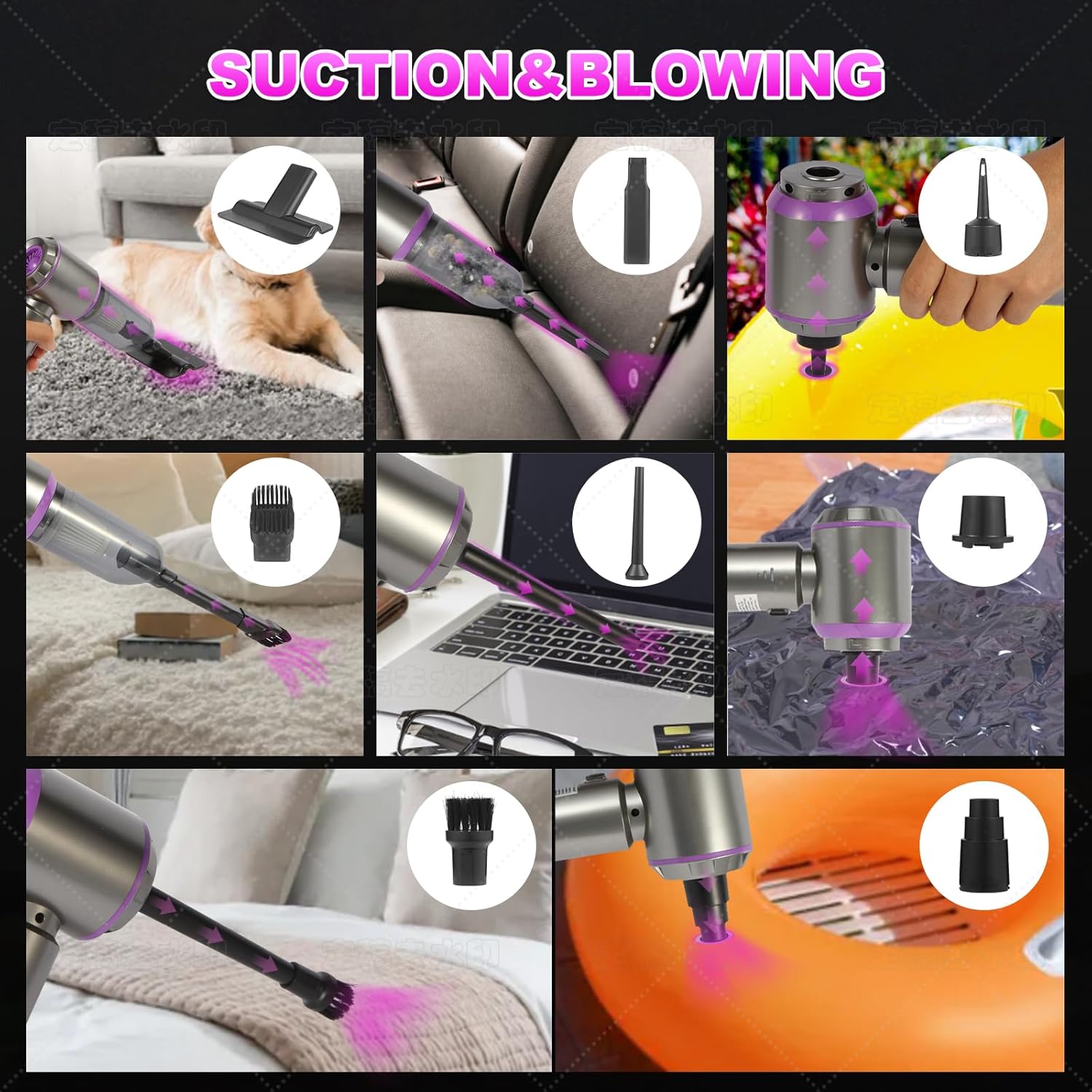 Handheld Car Vacuum Cleaner（Black）