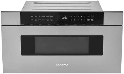 COSMO COS-MWD3012NHSS 30 in. Haven Collection 1.2 cu. ft. Built-in Microwave Drawer, Presets, Touch Controls, Defrosting Rack, Stainless Steel