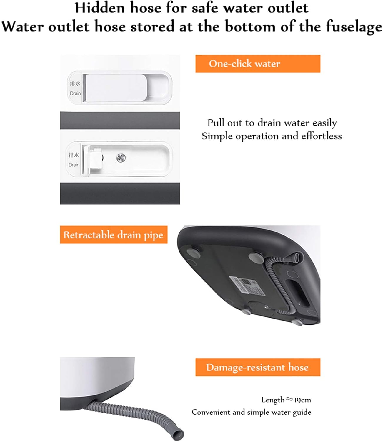 Portable Clothes Washing Machines, Mini Foldable Washer and Dryer, Electric Compact Small Laundry Machines, Energy Saving Home Travel 110V-240V