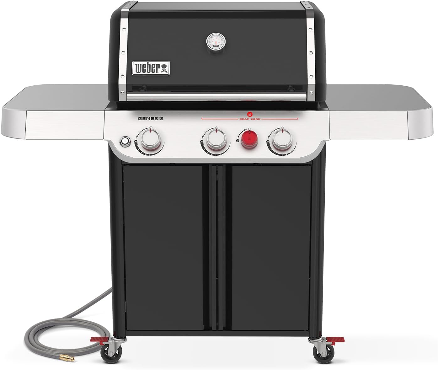Weber Genesis E-325 Natural Gas Grill for Outdoor Cooking, 3 Burners, Black