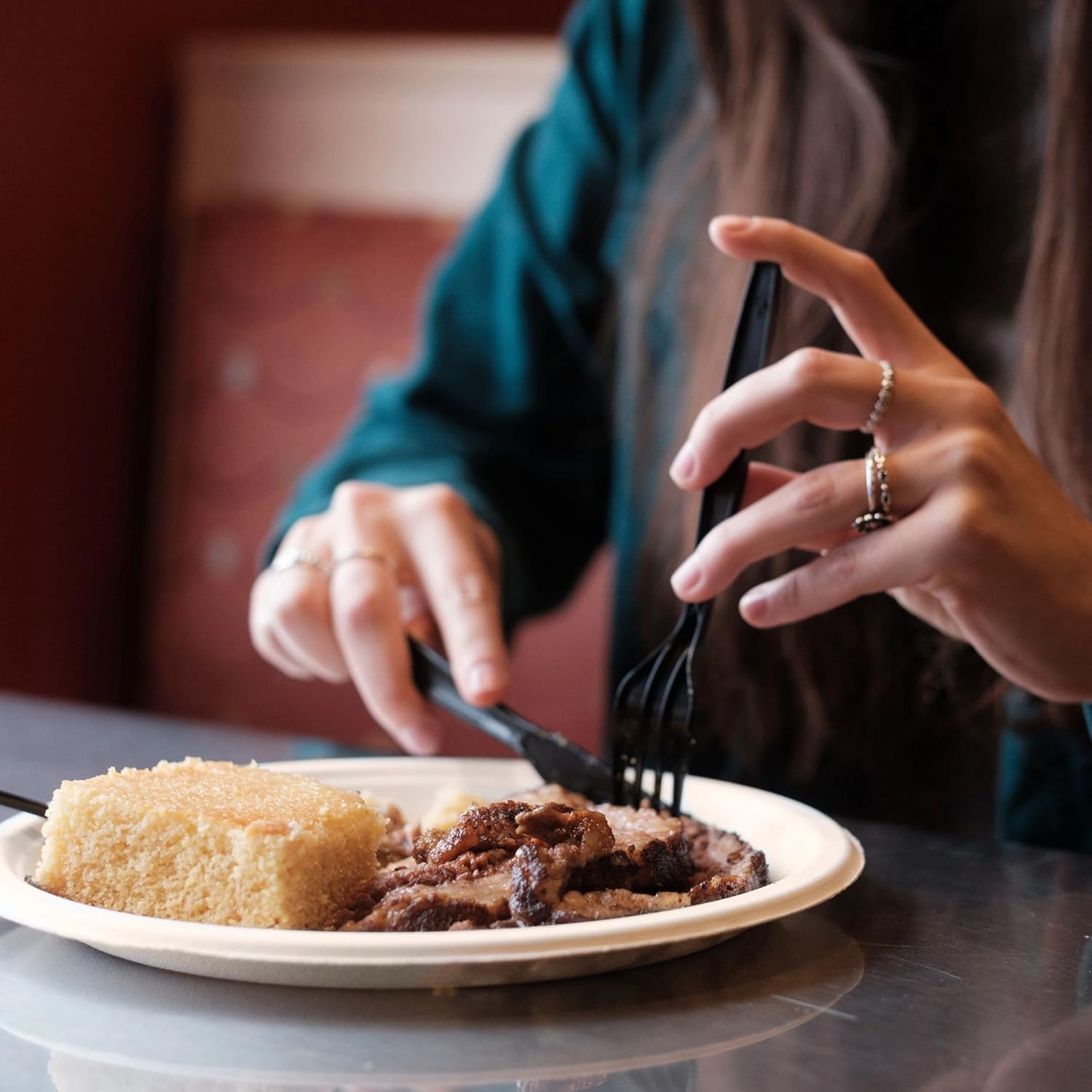 Dart 10FBRP1 10.2 in. Diameter ProPlanet Seal Compostable Fiber Dinnerware Plate - Natural (500/Carton)