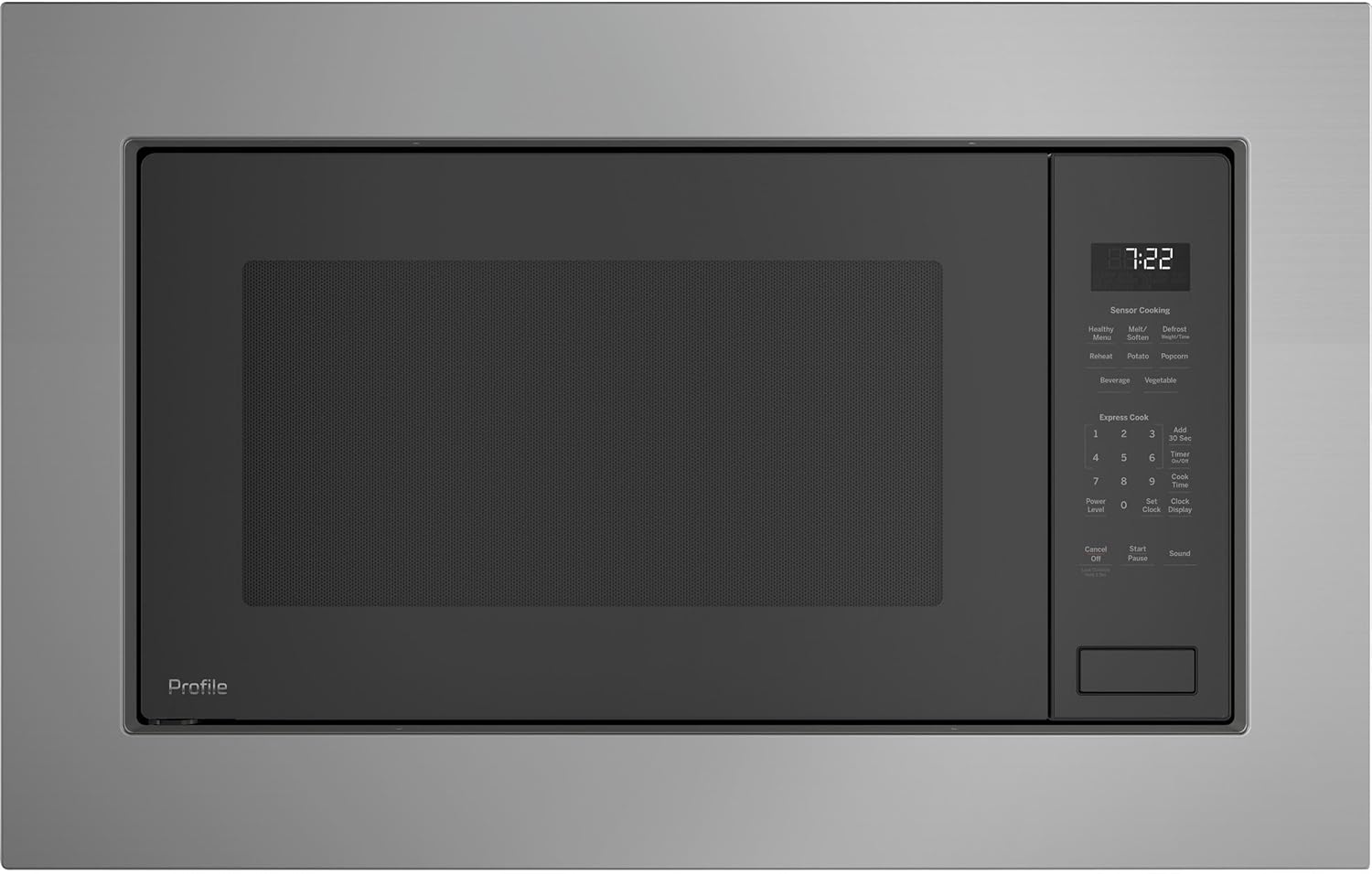 GE Profile PEB7227ANDD 25 Inch Gray Built In 2.2 cu. ft. Capacity Microwave Oven