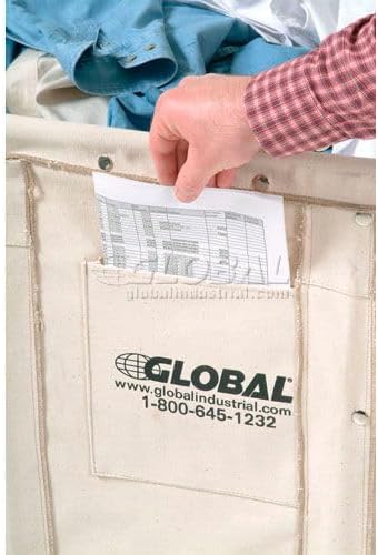 Global Industrial Canvas Basket Bulk Truck, 16 Bushel, 40
