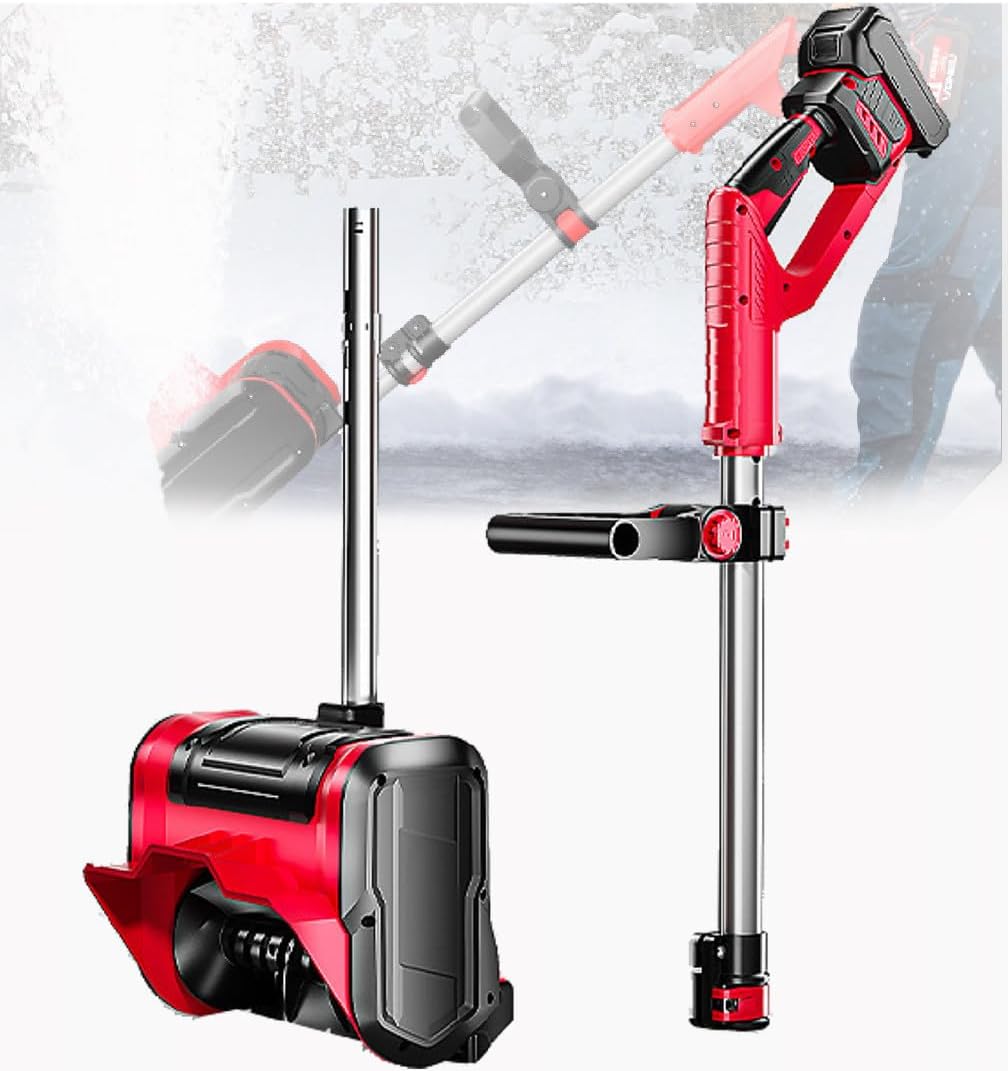 Cordless Snow Blower Li-Ion, 20 V, Working Width 32 cm, Battery Powered Snow Shovel, Rechargeable Snow Thrower 8m Throwing Distance