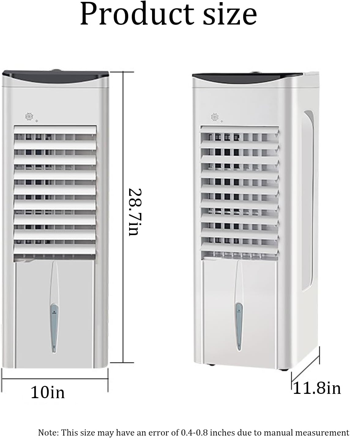 Refrigeration Small Air Cooler,Three Adjustable Wind Speeds,household Portable Air Conditioner,1-12 Hour Timer Evaporative Air Cooler,for Living Rooms, Resta(Color:Remote control single cooling)