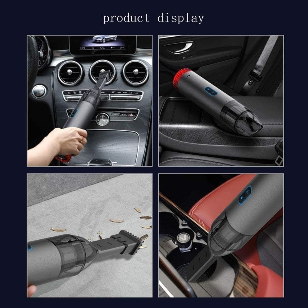 Handheld Vacuum, Cordless Handheld Vacuum, 3400PA Portable Hand Vacuum Cleaner with HEPA Filter, Rechargeable for Pet Hair, Home, and Car Cleaning, with Illuminated Light