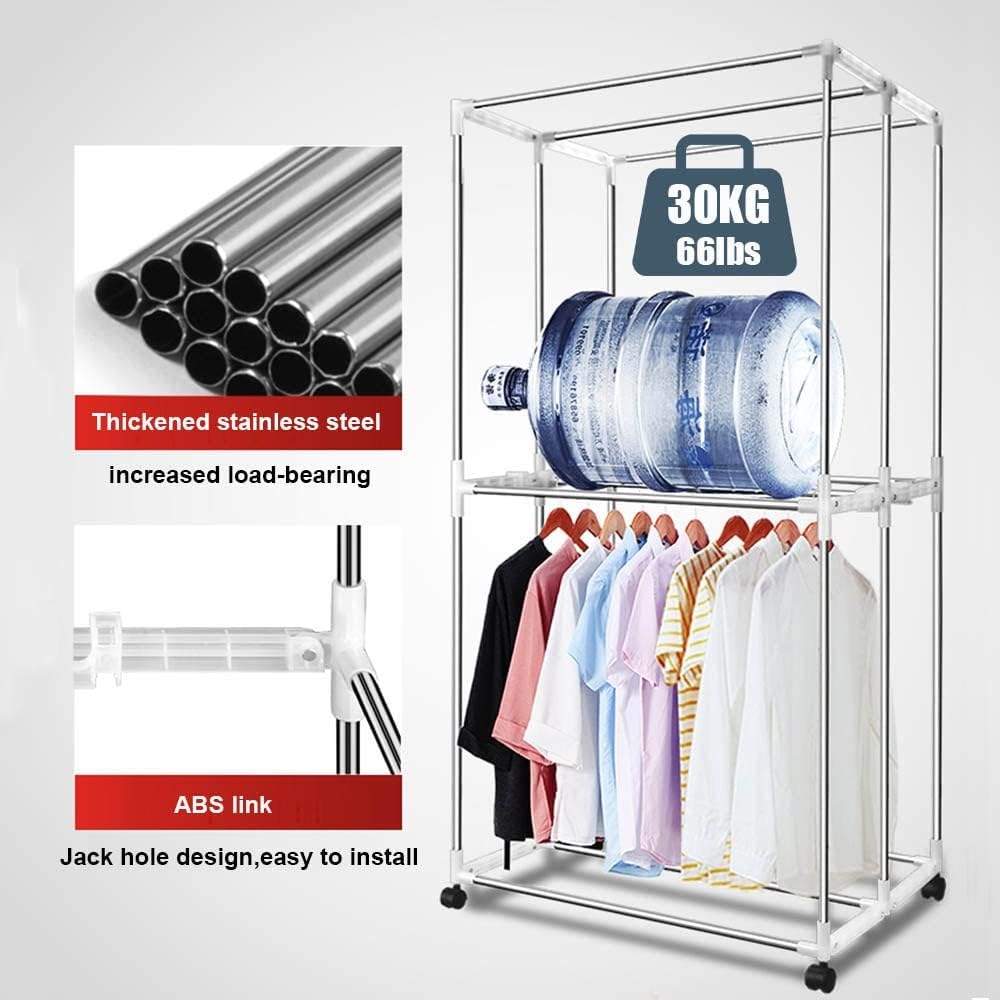 Clothes Airer Dryer, Portable 2-Tier Electric Clothes Drying Rack Folding-Dry Machine with Remote Control,1500W Energy Saving Electric Heated Laundry Airer,240min Adjustable Timer for House The New
