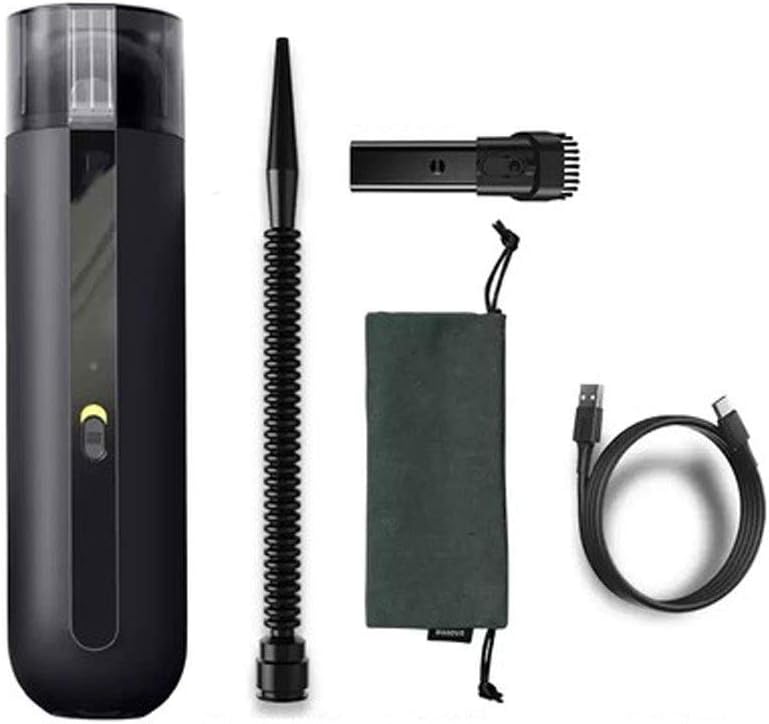 Cordless Hand Held Vacuum Cleaner, Battery Powered, Lightweight 5000PA Mini Cleaner Handheld Powered - Small Vacuum for Car, RV, Boats, Travel - Car Accessories ﻿(Black)