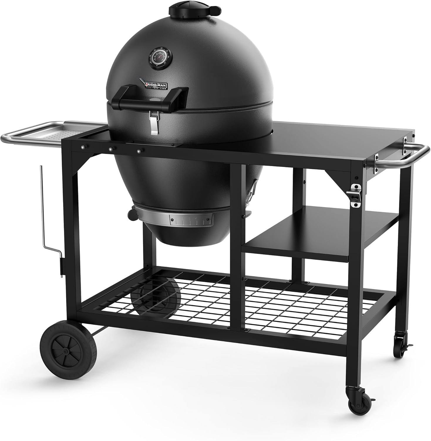 Brand-Man Charcoal Grill & Smoker Steel Kamado - 22