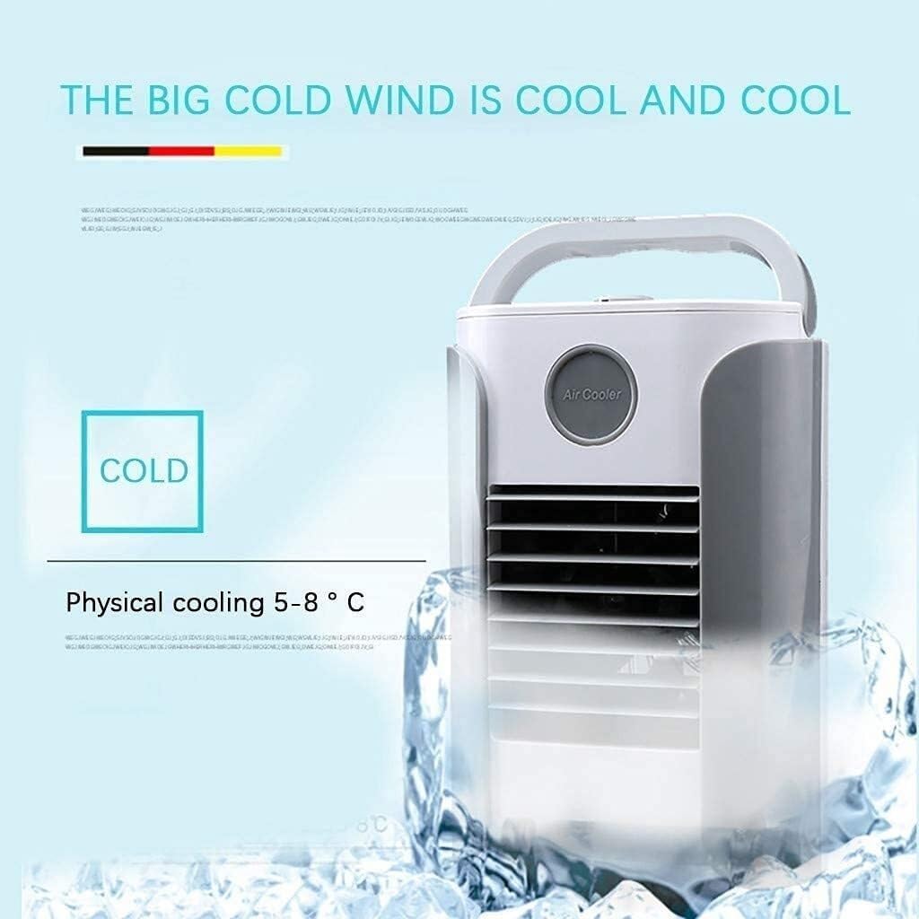 Mini Air Cooler, Portable Mini Air Condition, Personal Air Purifier USB Charging Air Conditioner Fan Refrigerator Air Cooler Nano Fan(Pink)