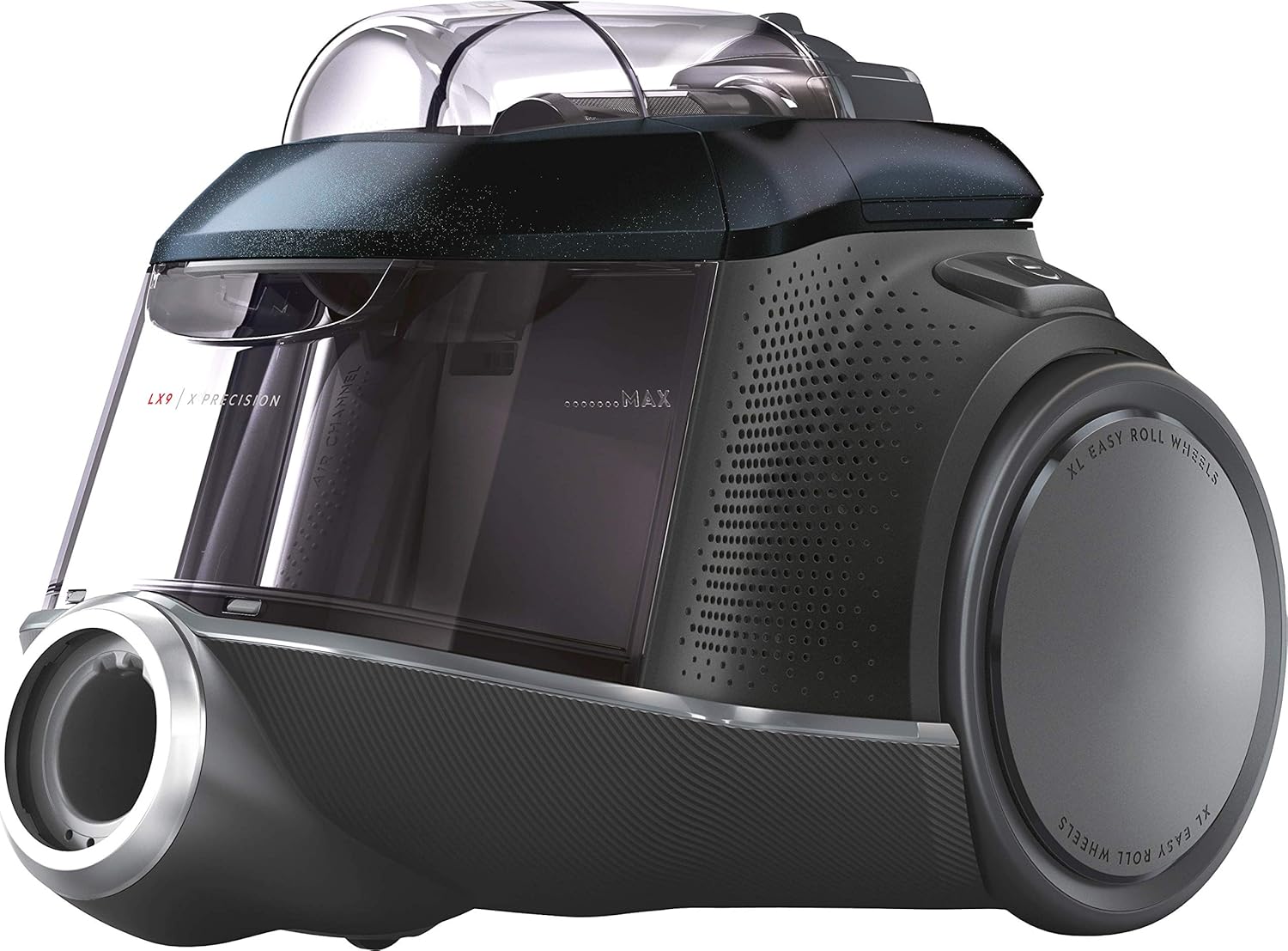 AEG LX9-3-STM Bagless Vacuum Cleaner (3D Filter System, 650 Watt, Additional Nozzles, XL Wheels, Easy To Drain Use, Only 72 dB(A), 12 m Radius of action, 1.6 L Dust Container, Oil Wheel)