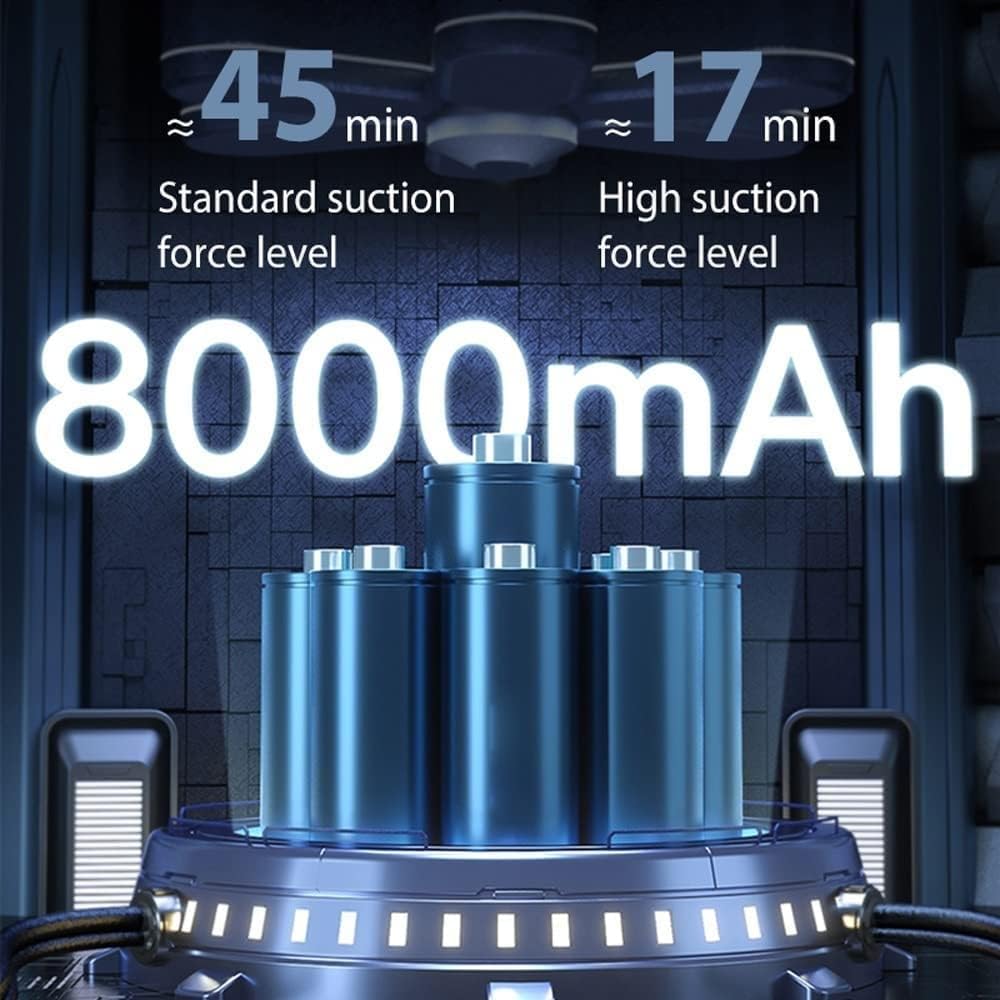 Car Vacuum Cleaner, Portable Cordless Car Vacuum Cleaner, Mini 15000Pa Handheld Car Vacum Cleaner W LED Light for Car Interior Cleaner