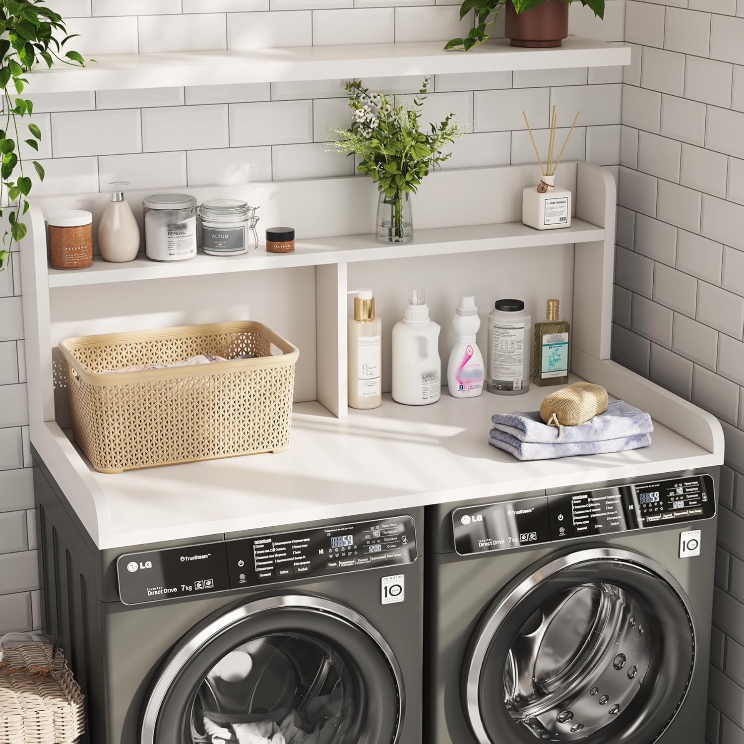 2-Tier Washer Dryer Countertop, 18.5