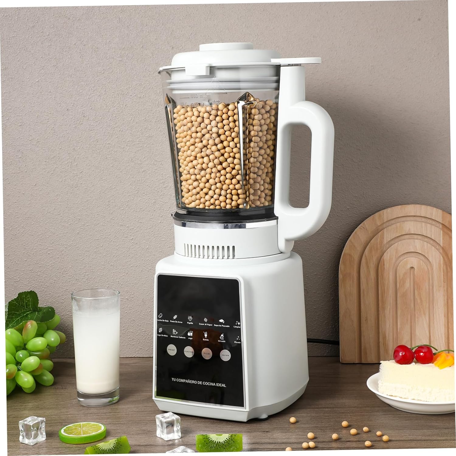 Cabilock 1.75L High Speed Smoothie Blender Multifunctional Juicer Machine with US Plug Electric Food Processor for Shakes and Ice Drinks Countertop Blender for Kitchen