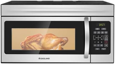 GASLAND 30 Inch Over the Stove Microwave, 1.7 Cu.ft. Over Range Microwave with 10 Power Levels, One Touch Cooking, 300 CFM,1000W, LED, Turntable, Sensor Cook, Above Stove Microwave, Stainless Steel