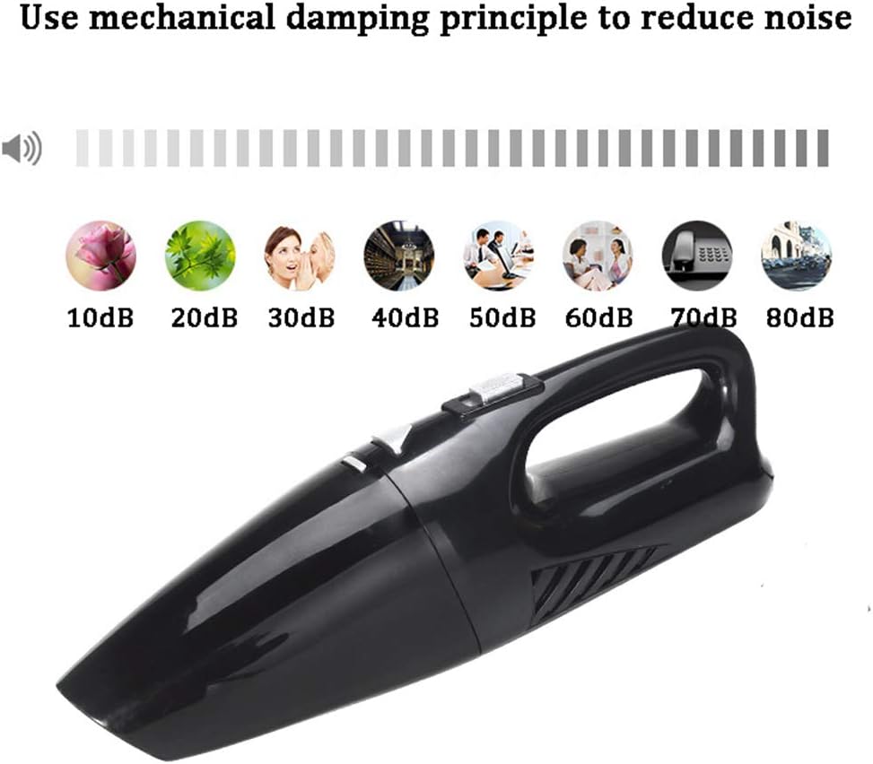 Handheld Vacuum Cleaner, 120W Rechargeable Wet and Dry Vacuum Cleaner, Portable Handheld vaccum Cordless with 3500Pa Powerful Suction, for Car, Pet Hair, Dust, Home,Whit