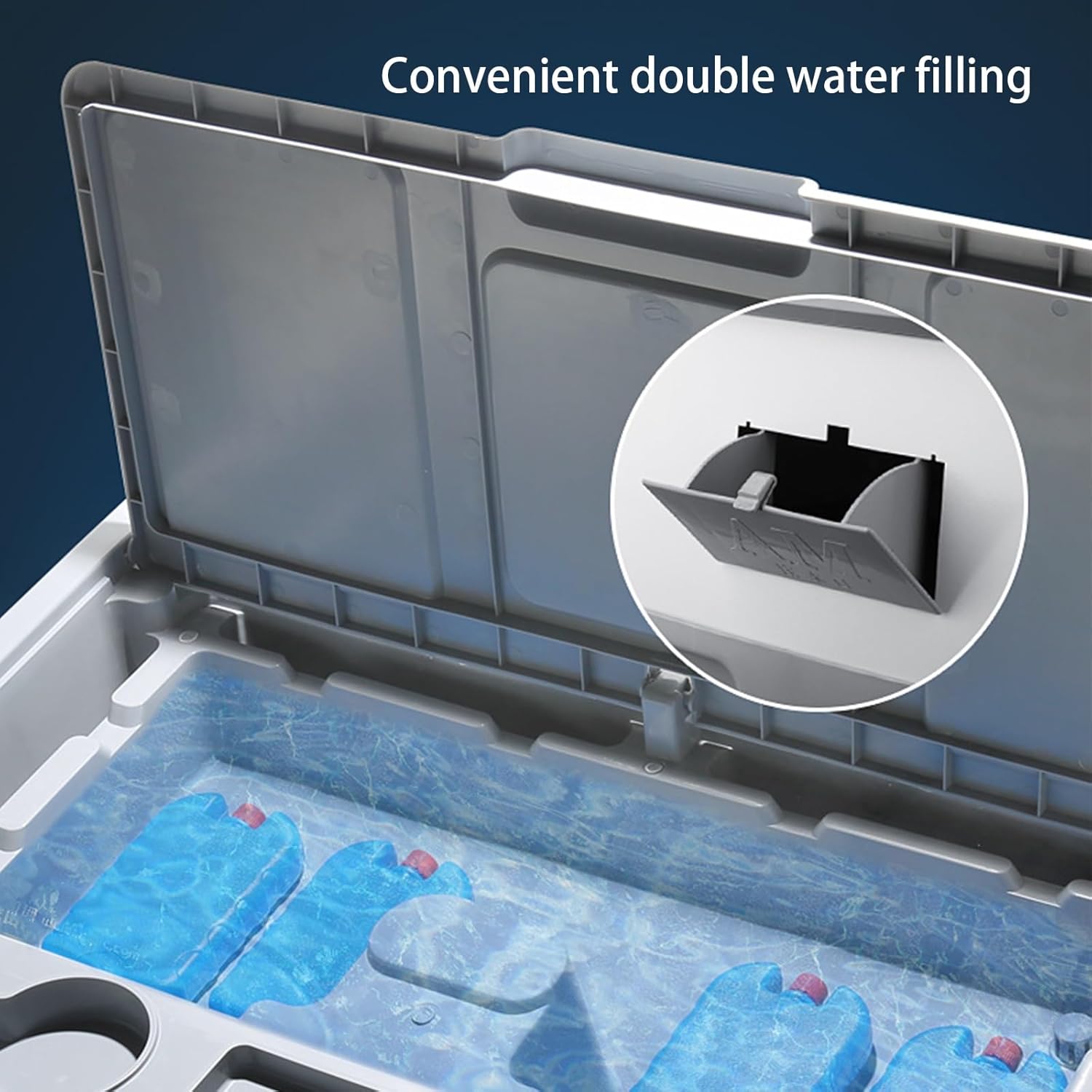 Evaporative Air Cooler, Swamp Cooler Air Conditioner with 6 Ice Packs, 3-Speed Portable Air Conditioner for Factory Room(73 * 44 * 136cm)