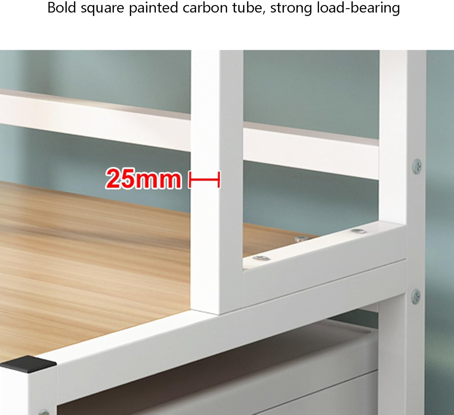 Washing Machine Dryer Storage Shelf, Laundry Room Storage Rack, Bathroom Space Balcony Storage Rack, Load Capacity 500 Catties (Color : Black) (White)