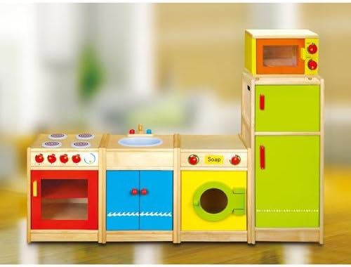 Viga Trendy Design Wooden Microwave Oven