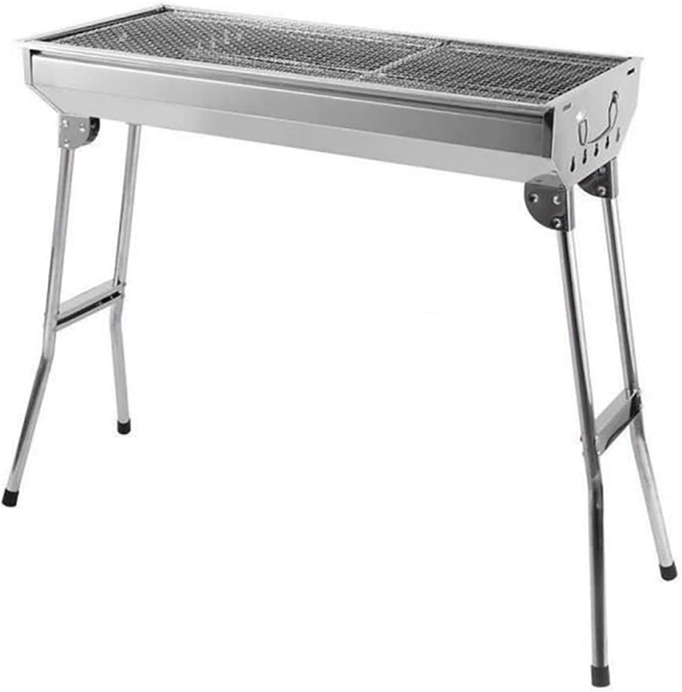 Gas Portable Stainless Steel BBQ Non-Stick Surface Folding Barbecue Outdoor Camping Picnic BBQ Tool Charcoal s