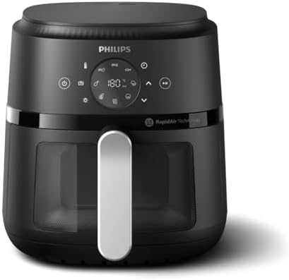 Philips Air Fryer 2000 Series - 13-in-1 functions, 6.6 Quarts, Compact Design with Cooking Window, Black, (NA231/00)