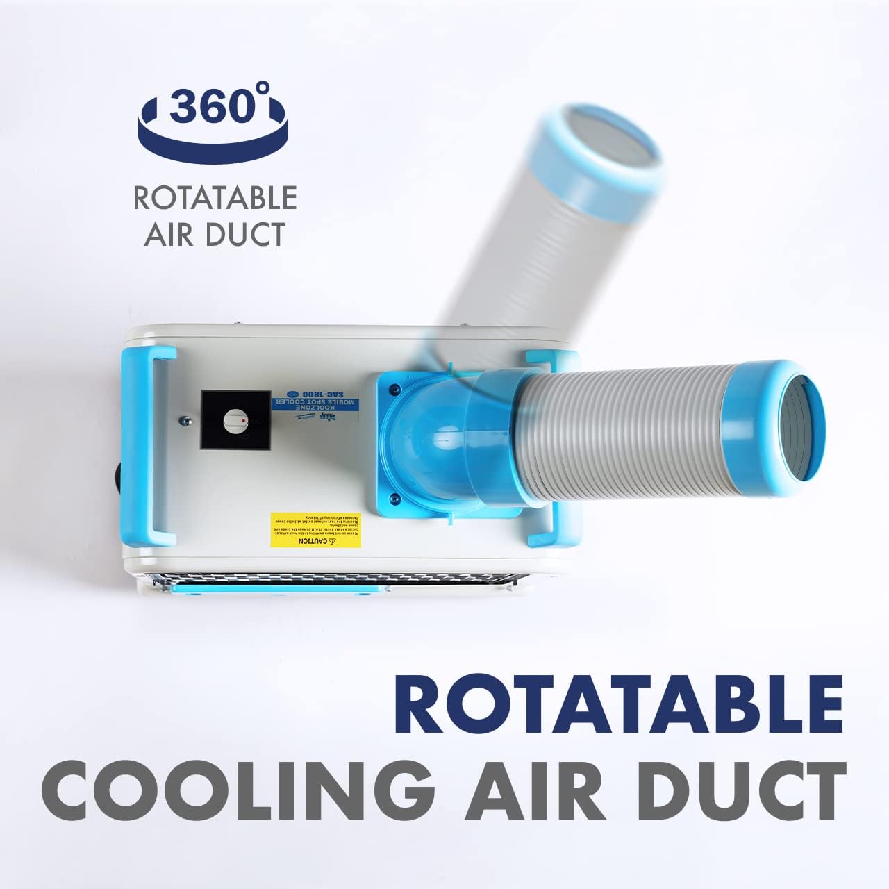 Uninex SAC1800 Indoor/Outdoor KOOLZONE Mobile Spot Cooler, Industrial Grade, Certified, 6,293-BTU 9.55-CER, R410A Refrigerant