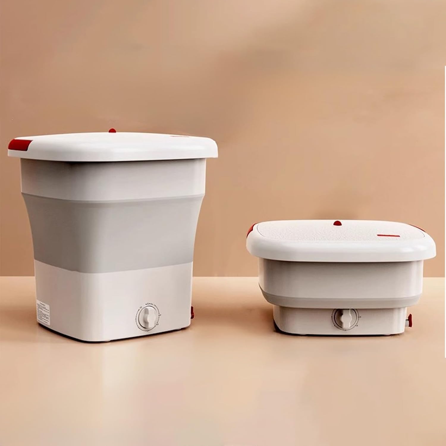 Portable Washing Machine 18L, Mini Washer, Small Foldable Washing Machine, Mini Laundry Machine, for Socks Baby Clothes and Small Items(Pink)