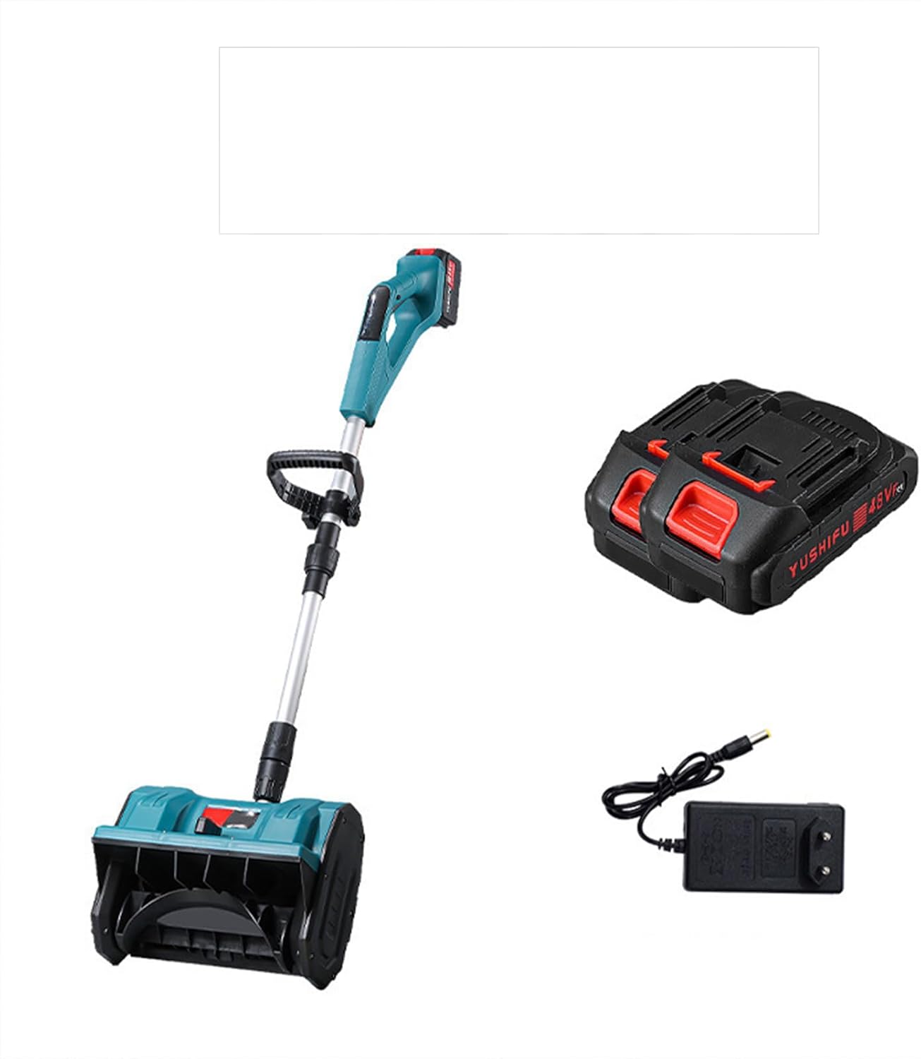 Cordless Snow Shovel, Battery Snow Blower 2 21v Batteries, 30cm Width, 18cm Depth, 8m Throw Distance Electric Snow Blower for Deck, Patio, Sidewalk, Driveway