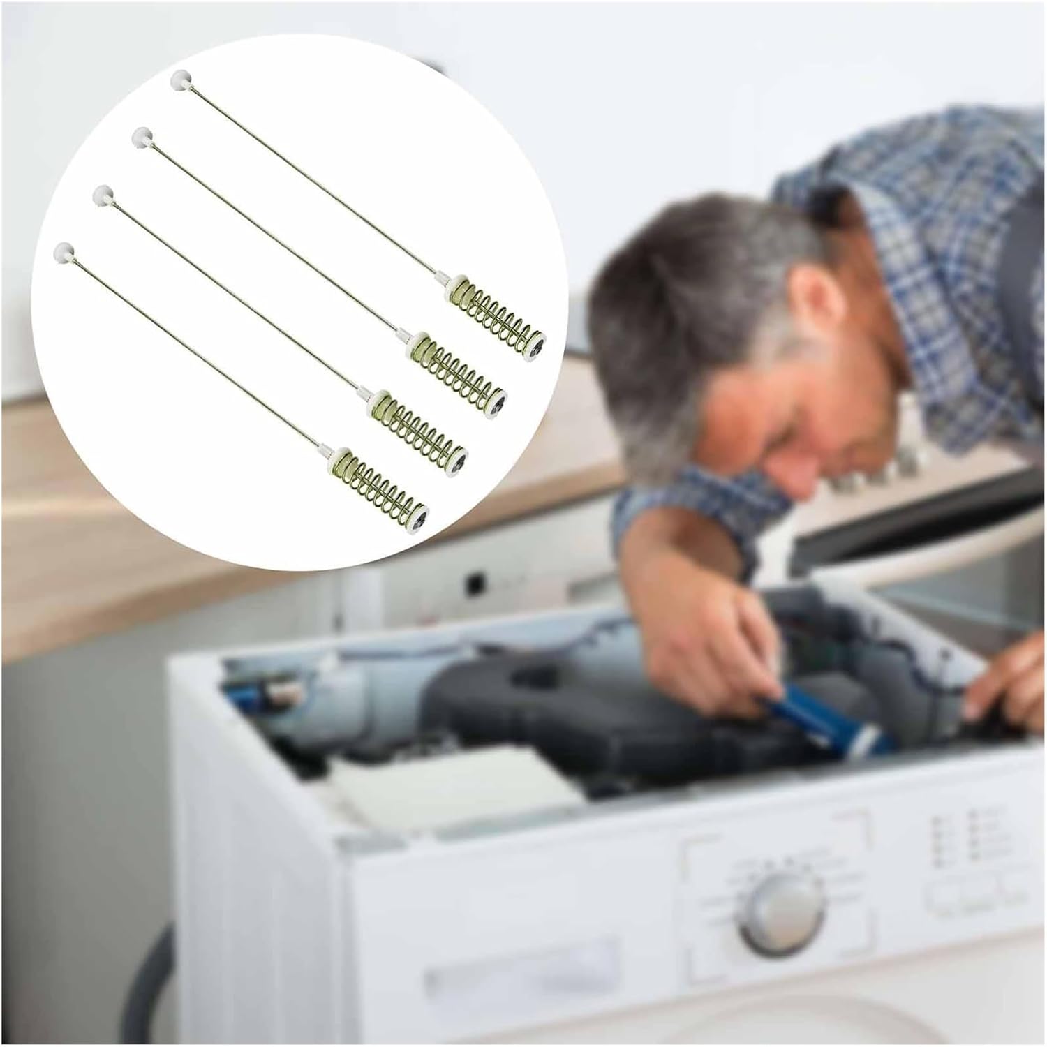 4 Pieces DC97-16350E Washers Hanging Rod Laundry Appliance Parts