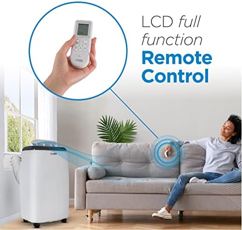 Commercial Cool 12,000 BTU Portable Air Conditioner with Heat and Remote Control