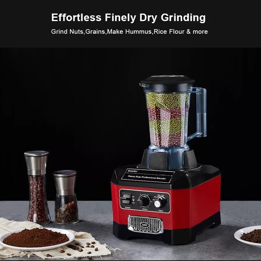professional 2200w commercial blender with timer