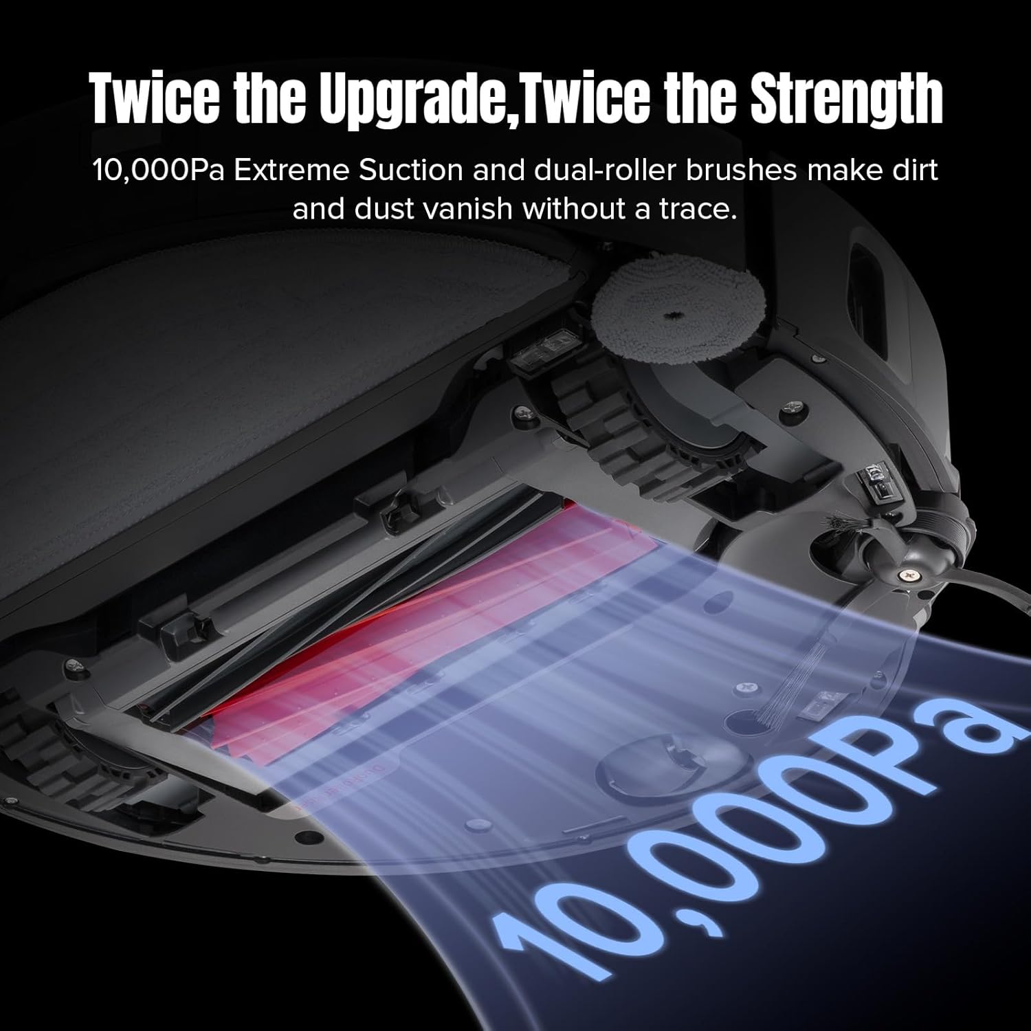 roborock S8 MaxV Ultra Robot Vacuum & Sonic Mop and Disposable Vacuum Bag Bundle