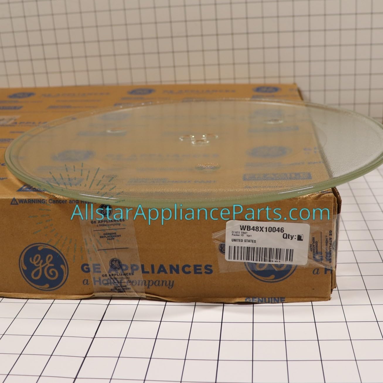 WB48X10046 Microwave Glass Turntable Plate