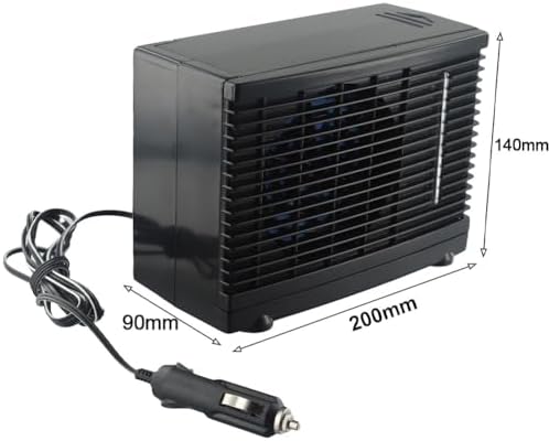 Portable Air Conditioner, Home&Car Cooler Cooling Fan Water Ice Air Condition 12V Small Mini Conditioners for Bedroom Office 200 * 110 * 150mm