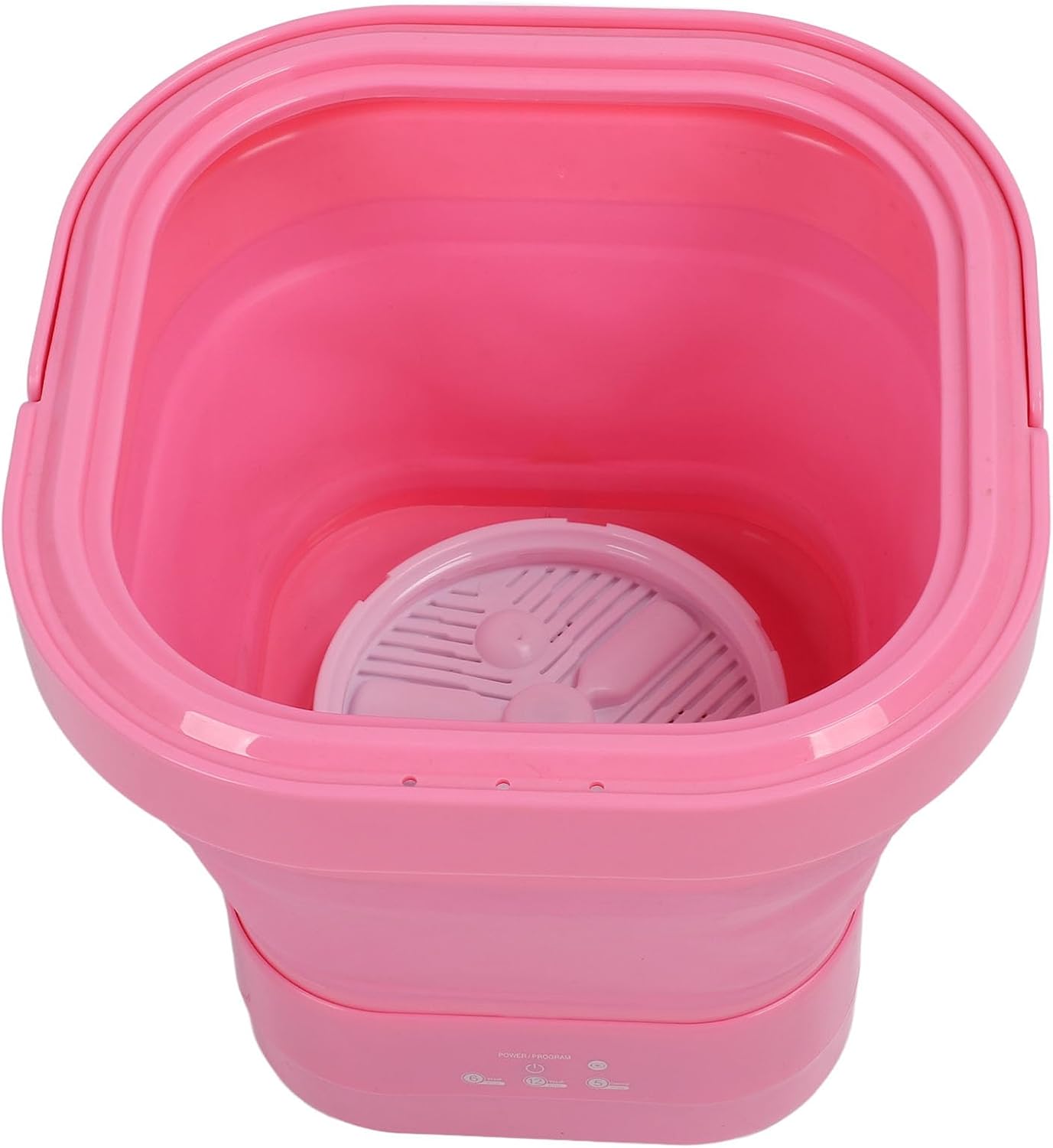Portable Mini Folding Washing Machine for Travel Camping Apartment Compact Underwear Washer Dryer (Roseate)