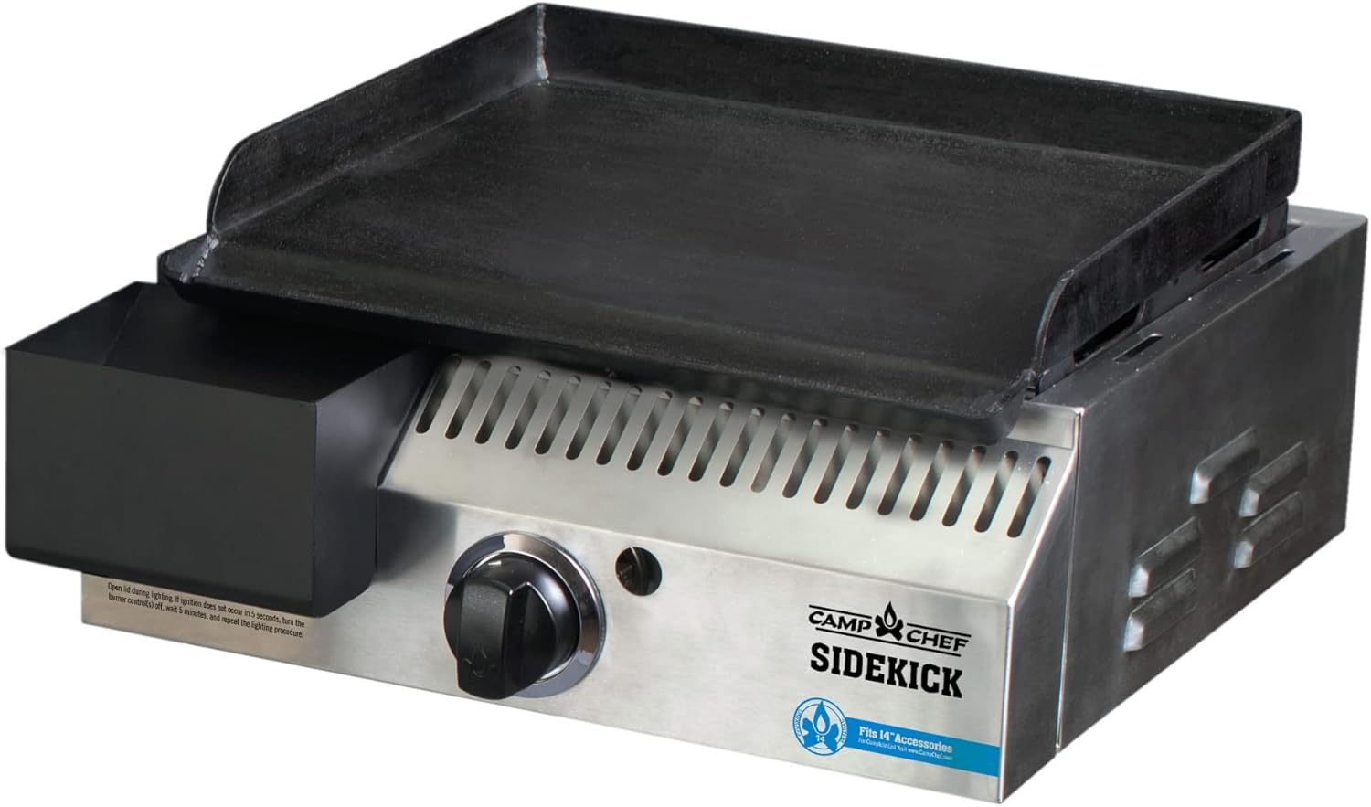 Camp Chef Sidekick Grill Accessory, Flat Top Griddle included, 14