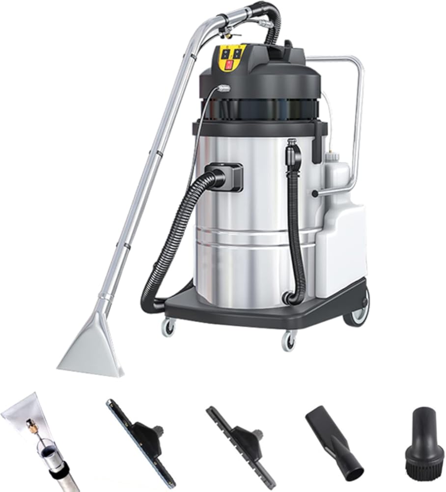 TECHTONGDA Commercial Carpet Cleaner Multi-Purpose Carpet Extractor Upholstery Wet Dry Vacuum Cleaner Floor Cleaning Machine 60L/16Gal 2000W