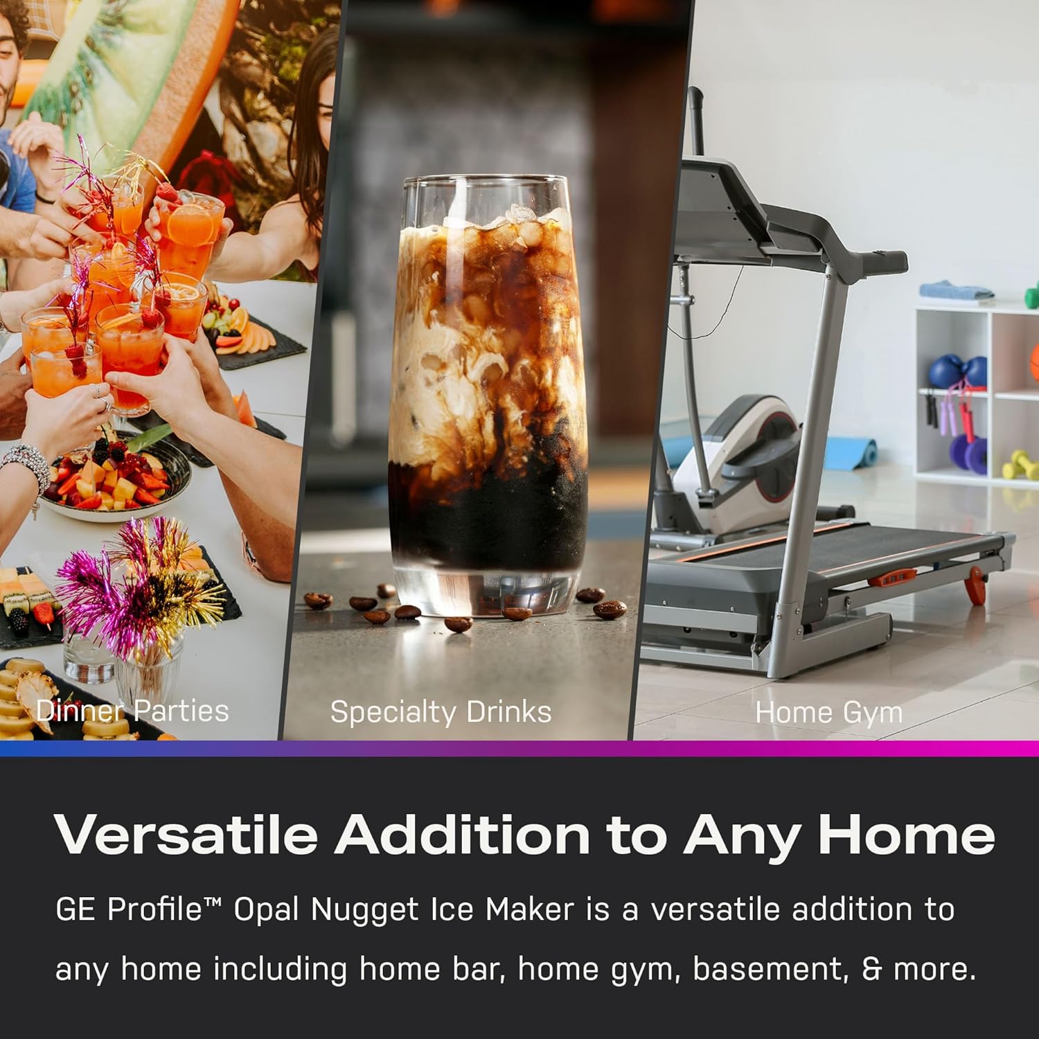 GE Profile Opal 1.0 Nugget Ice Maker| Countertop Pebble Ice Maker | Portable Ice Machine Makes up to 34 lbs of Ice Per Day | Stainless Steel