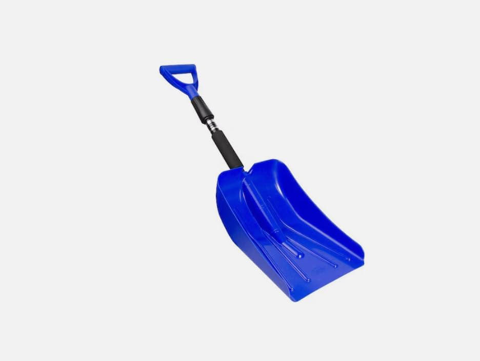 Snow Shovel, 8 1/2 in W X Plastic Blade, 30 in L Plastic Handle, 17211
