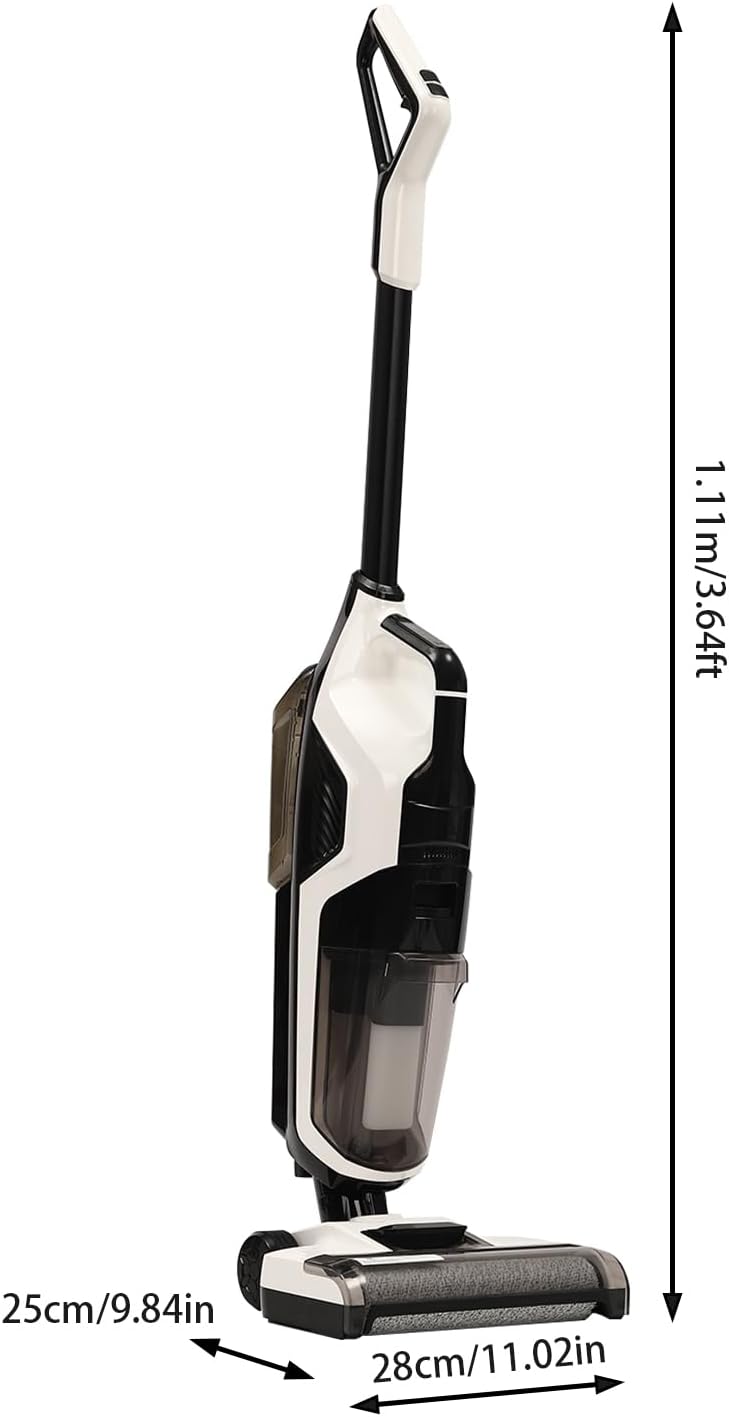 Cord-Less Hard Floor Cleaner, Cord-Less Wet Dry Vacuum Cleaner, Suction(＞3000pa), Home Use Electric Mop Washer, for Kitchens, Living Rooms, Bedrooms, Ceramic Tiles