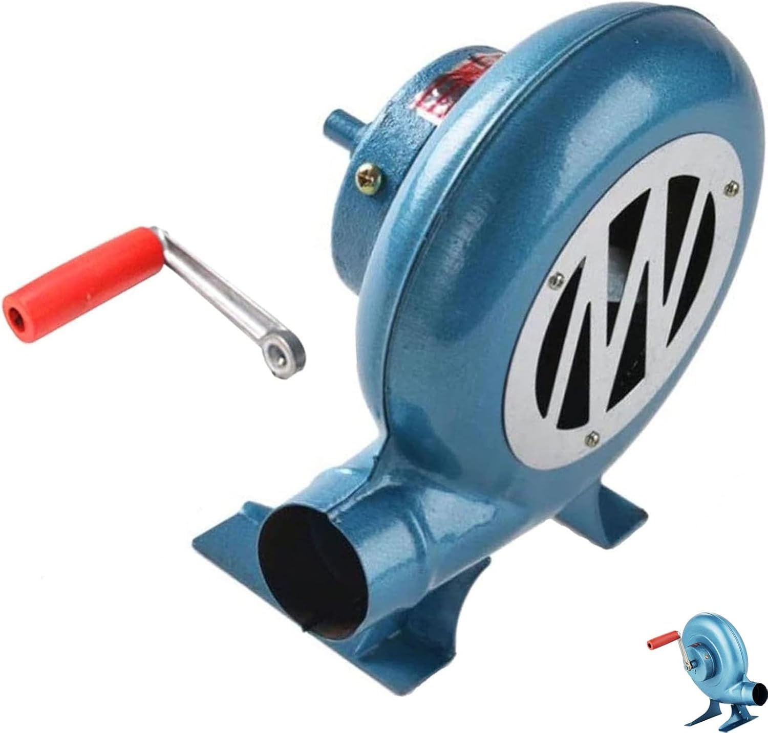 Crank Blacksmith Forge Blower Mini Hand Crank Fan Air Blower Stove Accessories for Camping Picnic Fire Bellows Hand Crank Tool(Size:250W,Color:One Color)