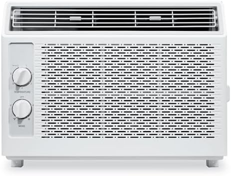 MightyAirX 5000 BTU Smart Window Air Conditioner, Cools Up to 150 Sq. Ft, Small Room AC Unit, Dehumidifier, Fan Cools, Easy Install