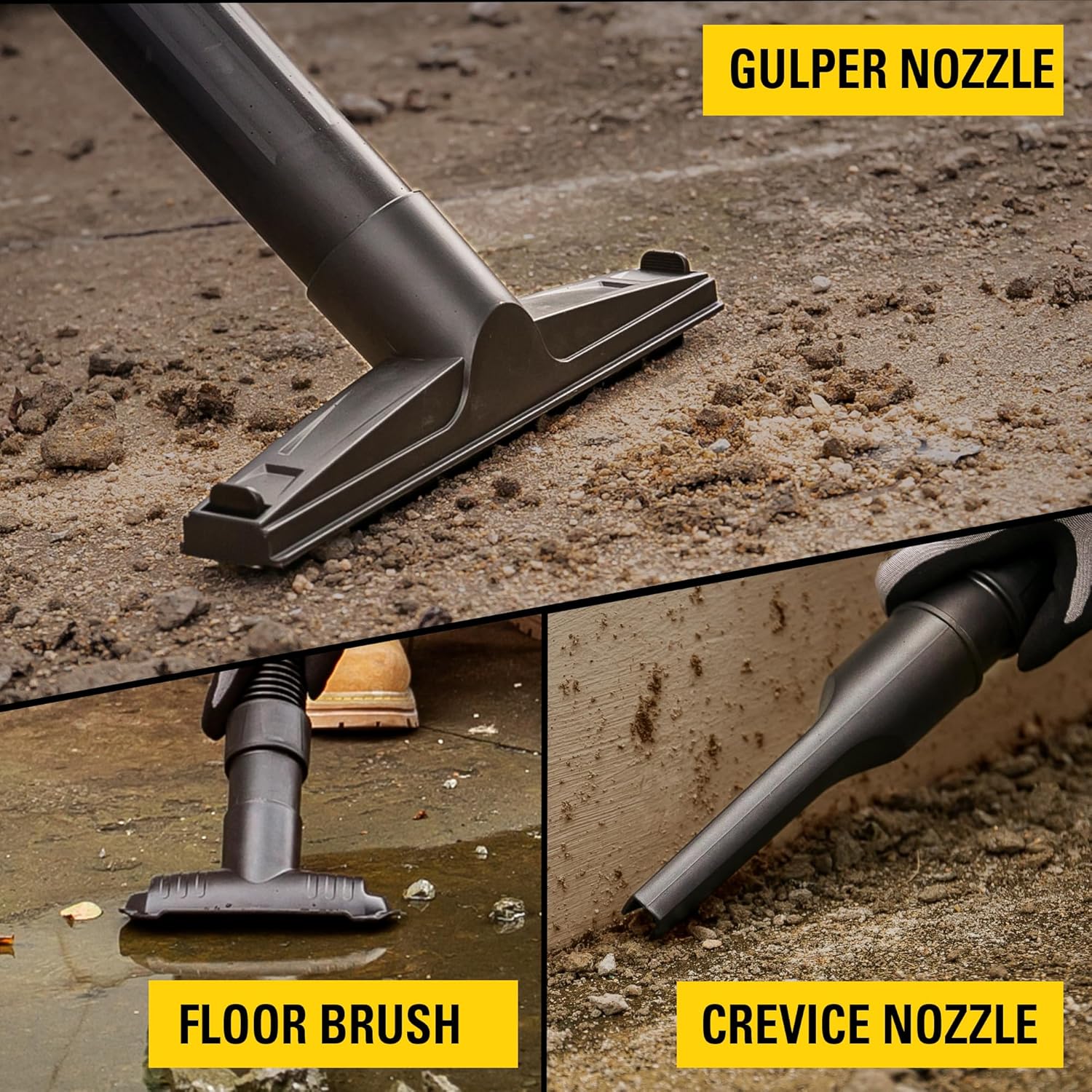 STANLEY Wet/Dry Vacuum SL18191P, 10 Gallon 4 Horsepower 16 FT Clean Range Shop, Ideal for Home/Garage/Laundry Rooms with Attachments, Strong Suction Large Capacity Multiple Accessories