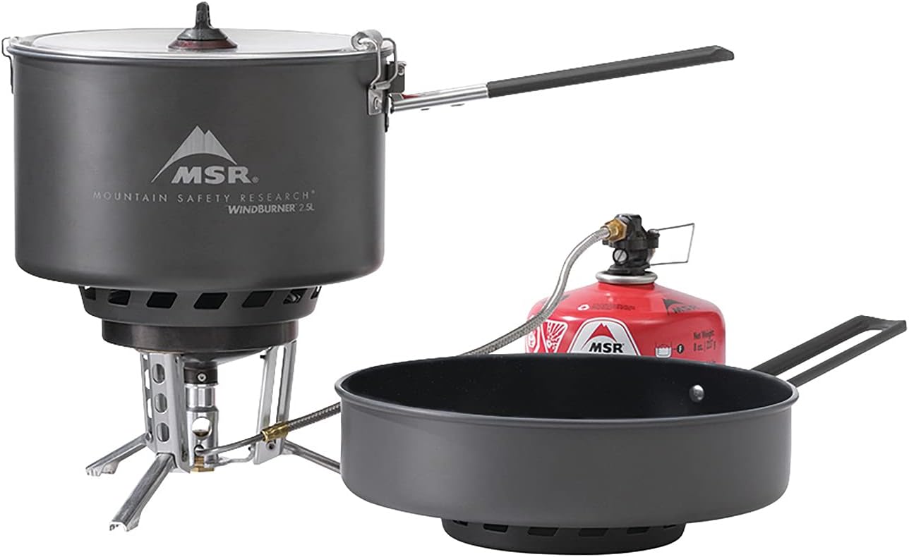 MSR WindBurner Combo Windproof Camping and Backpacking Stove and Cookware System