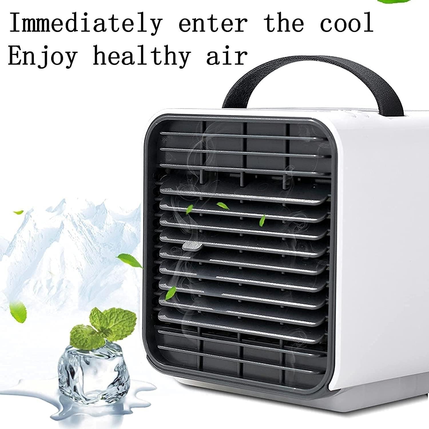 Portable Air Conditioner Fan, Air Cooler Fan, Portable Desktop Cooling Fan, Personal Table Air Conditioner Fan for Bedroom Office Home Room