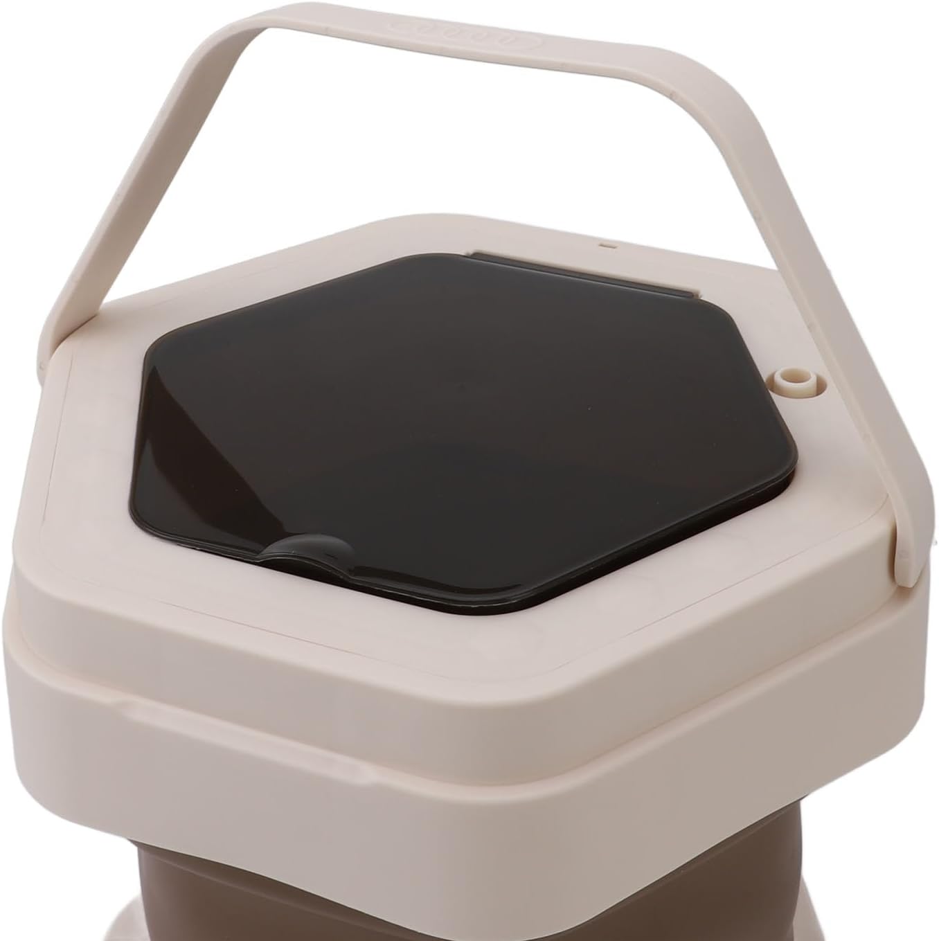 Compact Miniature Laundry Washer, 8L Foldable Washer Spin Dryer, Portable Washing Machine, Small Daily Laundry for Underwear Baby Clothes (Khaki)